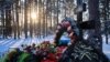 Могила российского военного, погибшего в Украине