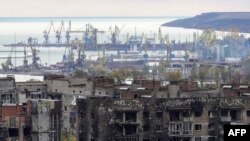 Мариупольский порт, октябрь 2022 года