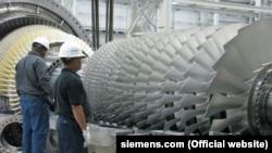 Газовая турбина Siemens, иллюстрационное фото
