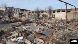 Разрушения в результате боев в Судже (Курская область)