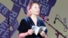 Вальжына Морт падчас прэзэнтацыі сваёй кнігі ў Кіеве, травень 2019 году