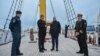 Hrvatski i crnogorski šefovi diplomatije Gordan Grlić Radman i Ervin Ibrahimović na brodu Jadran u Baru, 13.01.2025

