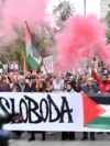 Protest of Sarajevo residents for Palestinians in Gaza, Bosnia and Herzegovina