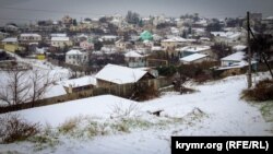 Снег в Севастополе, 27 февраля 2018 год