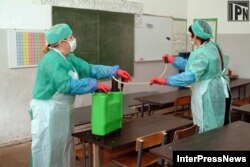 Дизинфекция школьного класса от стафилококков, Грузия