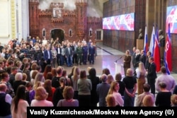 Na otvaranju izložbe "Rame uz rame" u moskovskom Muzeju pobjede.