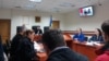 Evghenia Gutul și Svetlana Popan participă la ședința de judecată prin teleconferință, 16 octombrie 2025. 
