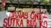 Protest za oslobađanje šestoro privedenih aktivista, april 2025.