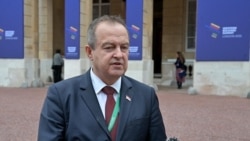 Ministar policije Srbije Ivica Dačić na skupu u Londonu, 15. oktobar 2025.