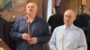Президенты России и Беларуси Владимир Путин и Александр Лукашенко на молебне в храме Смоленской иконы Божией Матери на территории Смоленского скита Спасо-Преображенского Валаамского ставропигиального мужского монастыря. 1 августа 2025 года