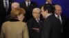 Канцлер Германии Ангела Меркель и председатель Еврокомиссии Жозе Мануэл Баррозу в Брюсселе. 30 января 2012 г