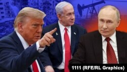 Collage: confrontation Israel Iiran