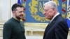 Ukrainian President Volodymyr Zelenskyy meets with US Special Representative for Ukraine Keith Kellogg in Kyiv on February 20.